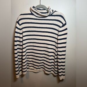Jcrew navy striped sweater size medium